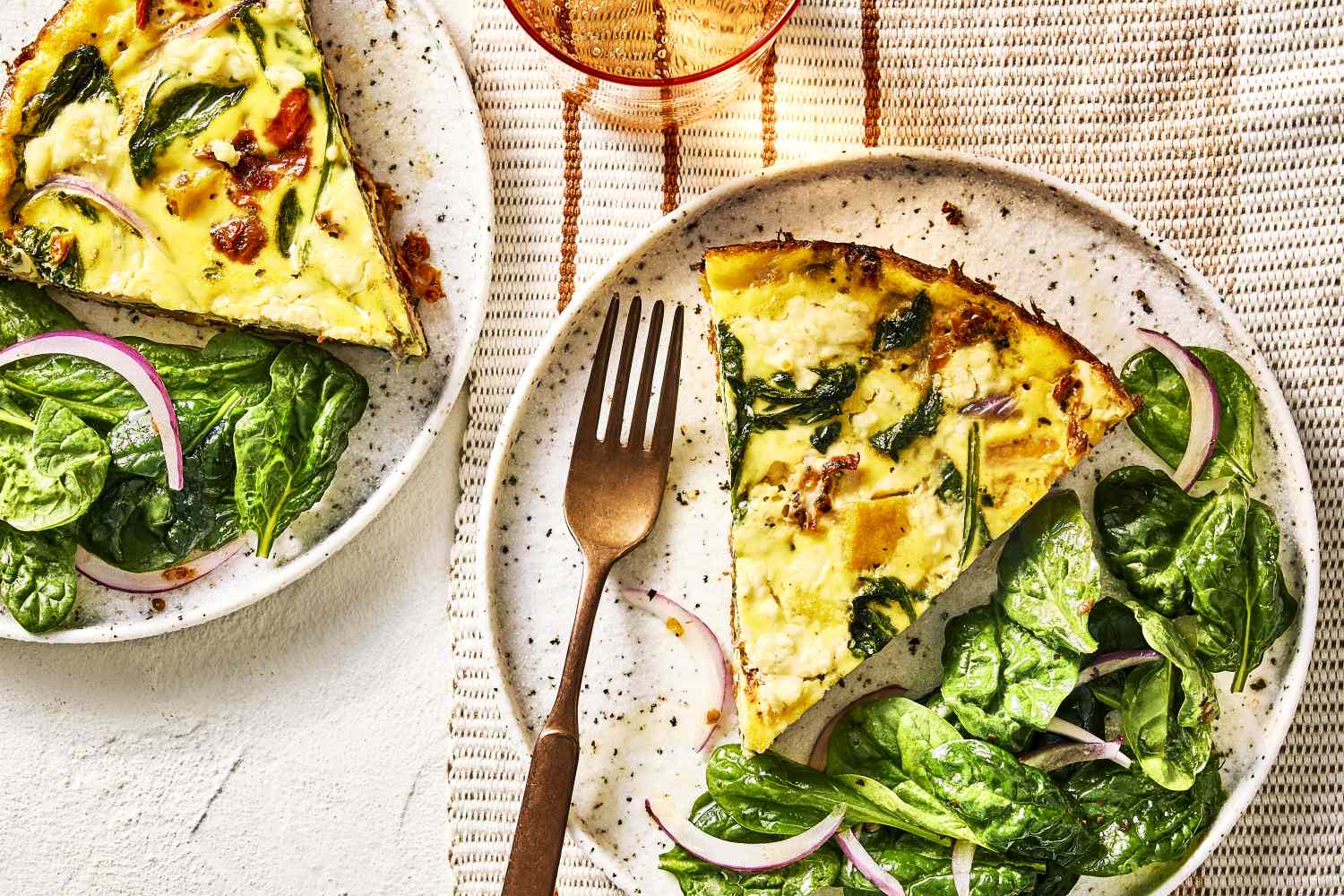 Sun-Dried Tomato, Squash, and Spinach Frittata
