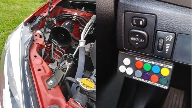 Custom Car Horn Makes Many Sounds