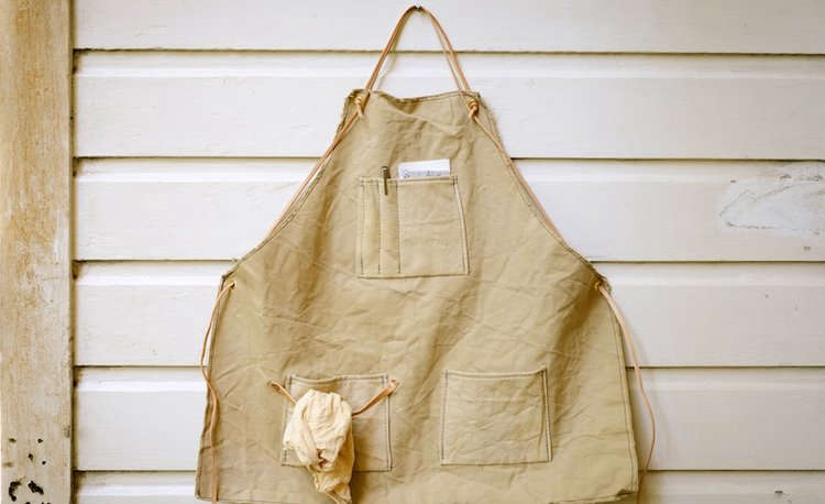 Naturally Dyed Canvas Apron