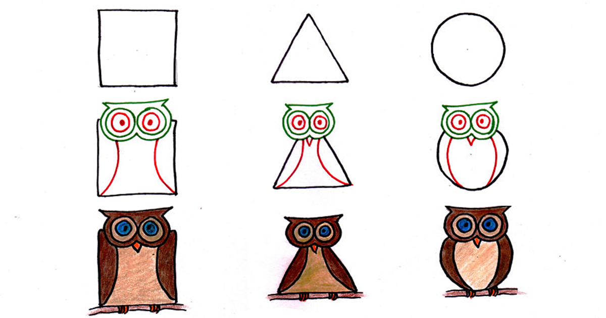 How To Draw Any Animal From Squares, Triangles, And Circles